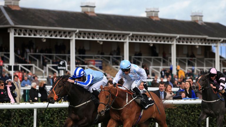 Silvestre De Sousa: Pictured riding Ravenhoe to victory