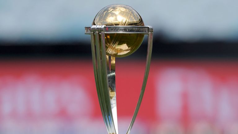The World Cup trophy currently in the hands of newly crowned champions Australia