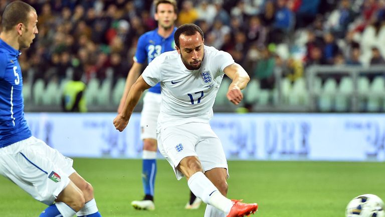 Andros Townsend scores for England against Italy