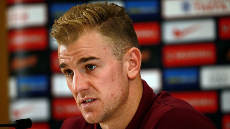 England's Joe Hart during a press conference at St George's Park, Burton Upon Trent.