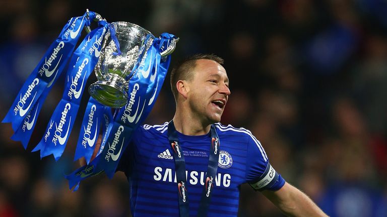 John Terry with the Capital One Cup