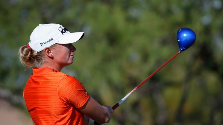 Stacy Lewis: Fired seven birdies in nine holes