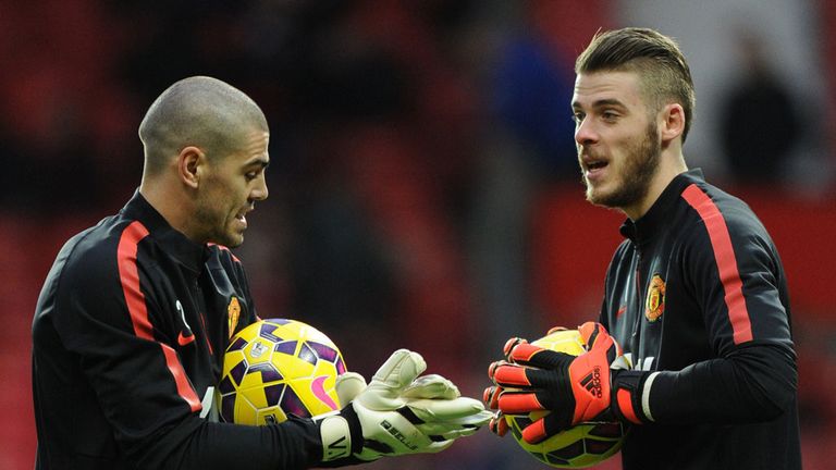 Victor Valdes and David De Gea: Between the posts at Manchester United