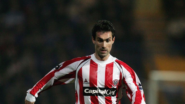 PORTSMOUTH, UNITED KINGDOM - DECEMBER 23:  Keith Gillespie of Sheffield United in acton during the Barclays Premiership game between Sheffield United and P
