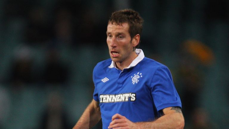 SYDNEY, AUSTRALIA - JULY 31:  Kirk Broadfoot of Rangers runs the ball during the pre-season friendly match between AEK Athens FC and Glasgow Rangers at the