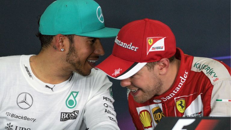 Lewis Hamilton and Sebastian Vettel