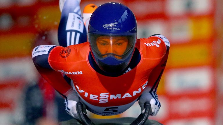 Lizzy Yarnold: Halfway to world championship glory in Germany