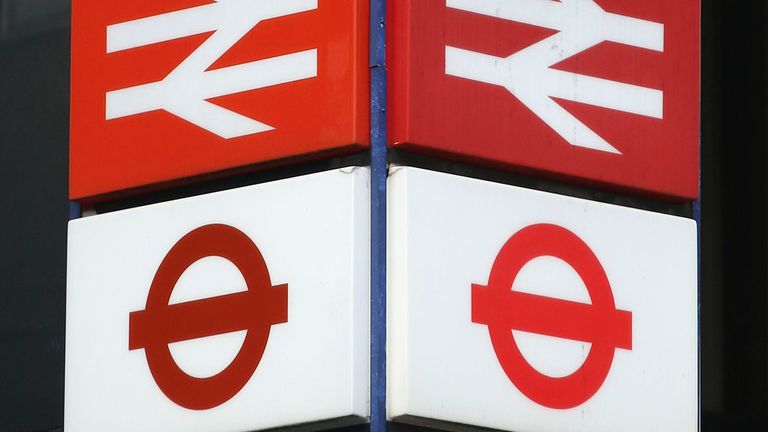 London Euston station sign