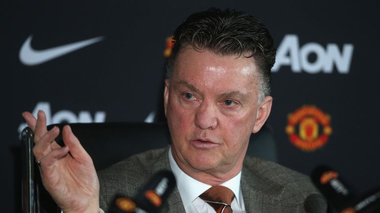 Louis van Gaal, press conference, Manchester United