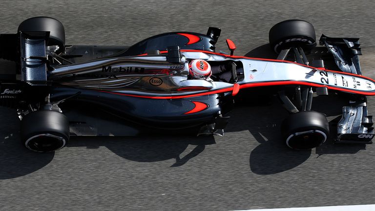 Jenson Button drives the McLaren-Honda