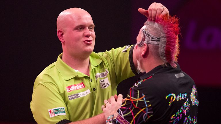 Van Gerwen and Wright haven't always seen eye-to-eye at the oche