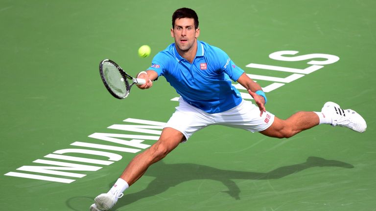 Novak Djokovic of Serbia