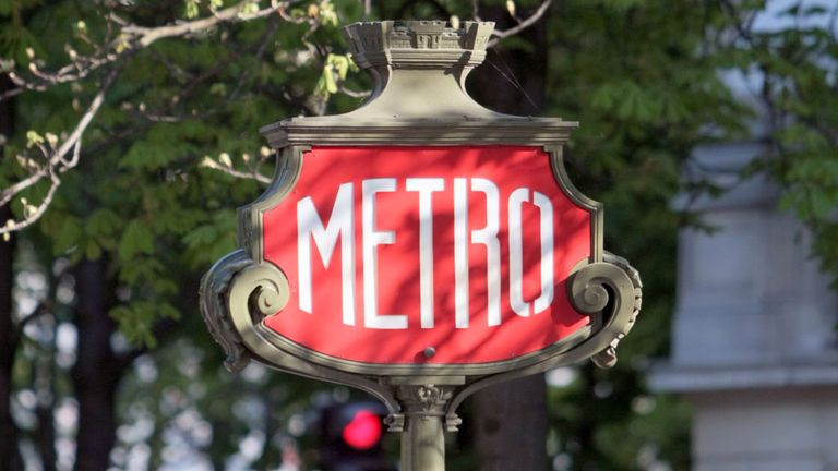 Paris Metro sign