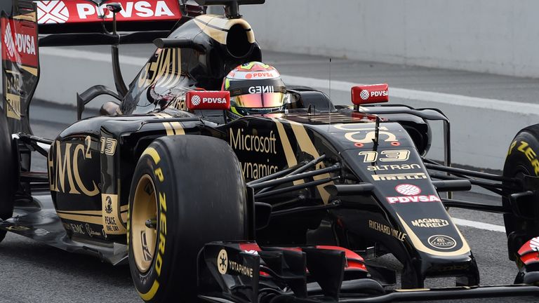 Pastor Maldonado (VEN) Lotus E23 Hybrid at Formula One Testing, Day Four, Barcelona, Spain, 1 March 2015..