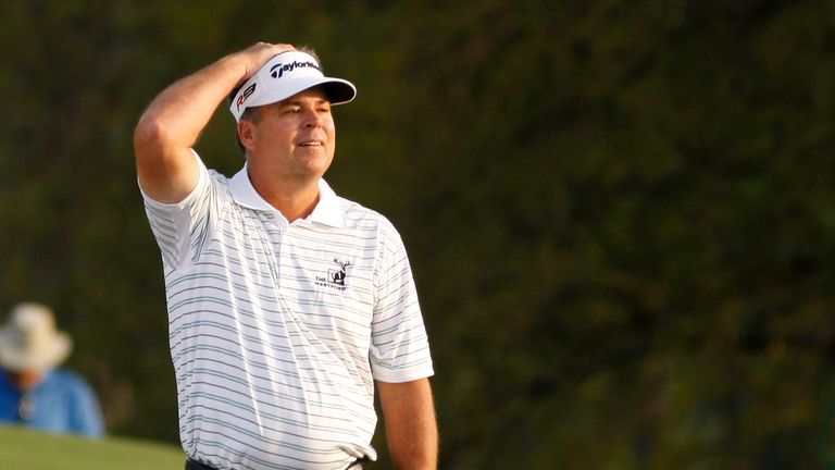 Kenny Perry cannot believe he has bogeyed the final two holes in 2009