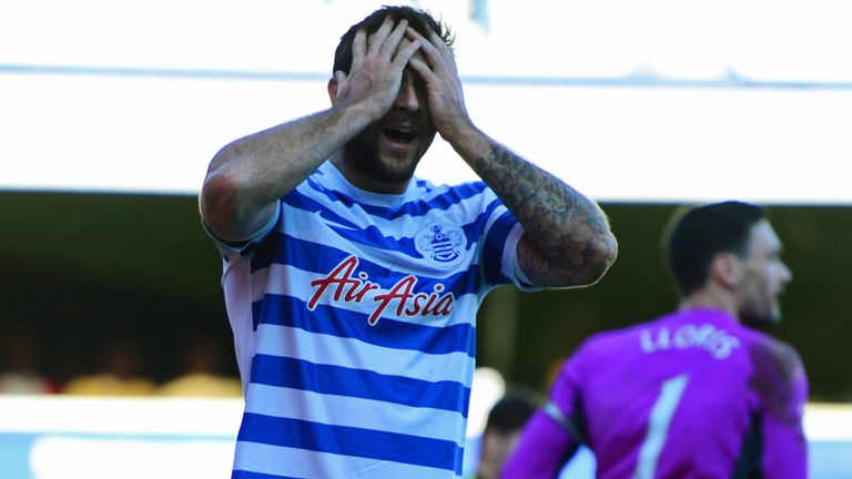 Charlie Austin missed two good chances in the first half