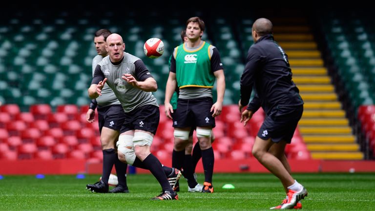 Paul O'Connell Ireland captain's run Millennium Stadium