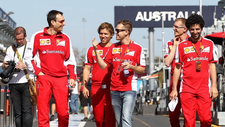 Different: Sebastian Vettel in Ferrari red