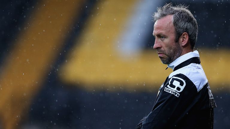 NOTTINGHAM, ENGLAND - AUGUST 01:  Shaun Derry, manager of Notts County looks on during the Pre Season Friendly match between Notts County and CA Osasuna at