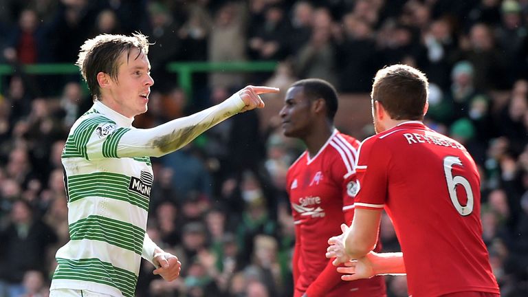 Joy for Celtic goalscorer Stefan Johansen