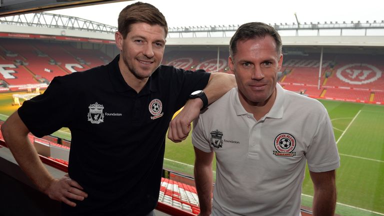 Steven Gerrard, Jamie Carragher, Anfield, Liverpool, charity match, press