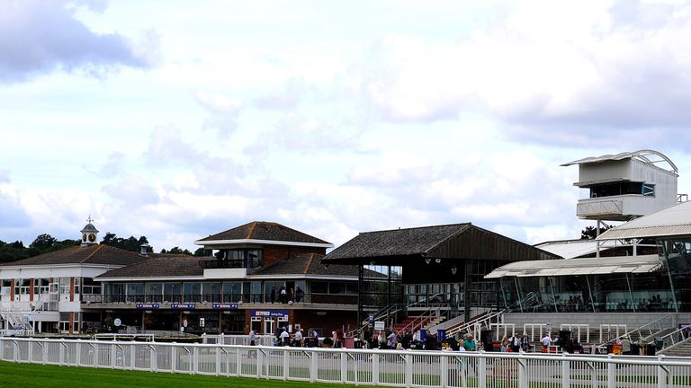 A general view of the grandstands at Stratford-upon-Avon racecourse