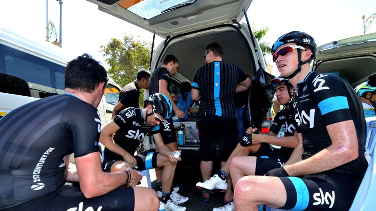 Team Sky after Stage 2 of the 2015 Tour of Langkawi from Caleb Ewen