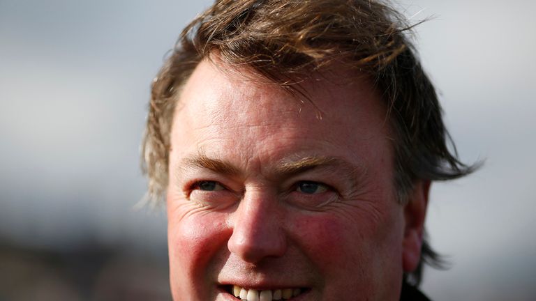 George Baker poses at Doncaster racecourse