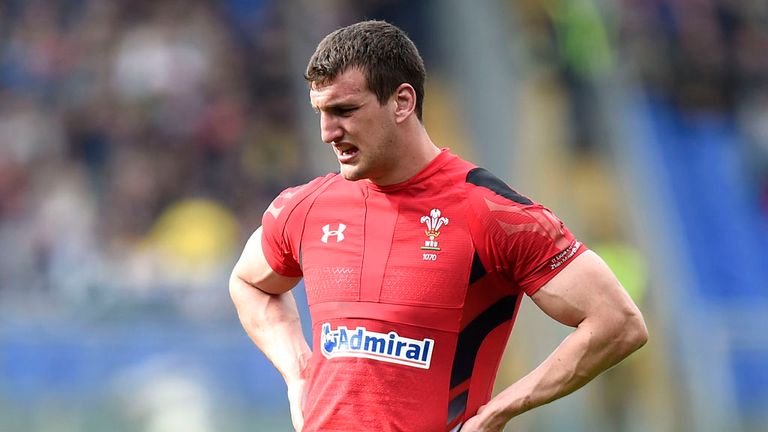 Wales' captain Sam Warburton during the 2015 RBS Six Nations match at the Stadio Olympico, Rome, Italy.