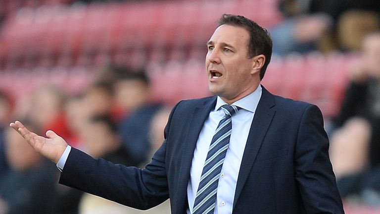Wigan Athletic manager Malky Mackay during the game against Leeds United during the Sky Bet Championship match at the DW Stadium, Wigan. 