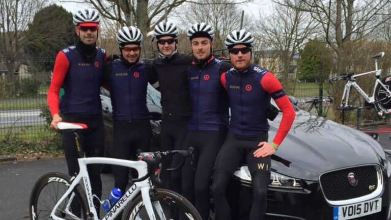 WIGGINS, Andy Tennant, Owain Doull, Mark Christian, Jon Dibben, Daniel Patten, Tour de Normandie