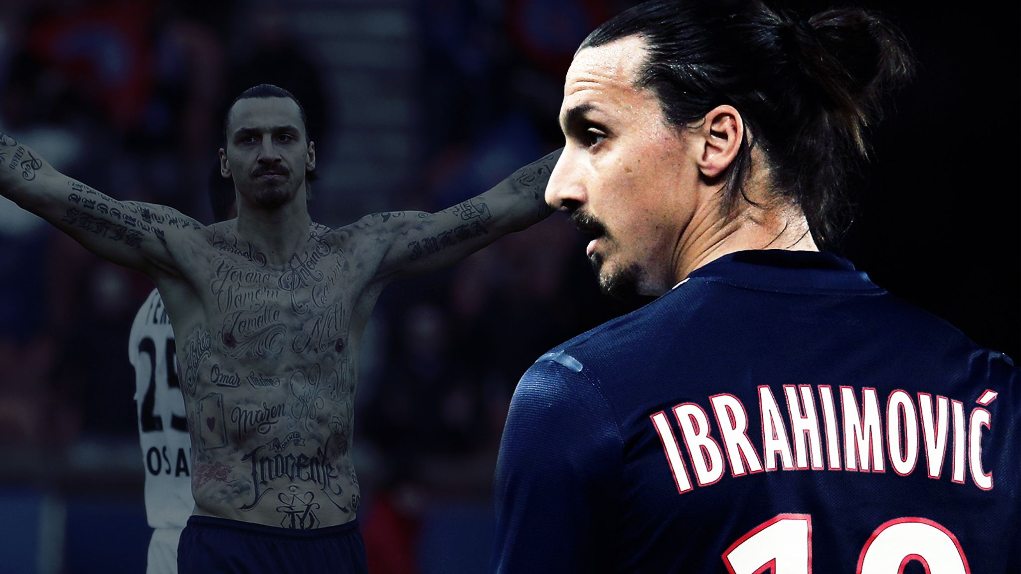 Zlatan Ibrahimovic of AC Milan shows his lion tattoo as he prepares... News  Photo - Getty Images
