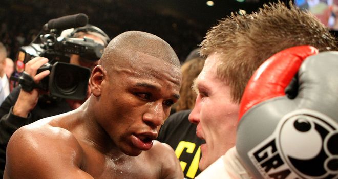 Floyd Mayweather's fight with Manny Pacquiao will be LIVE on Sky Sports Box Office on May the 2nd. Ricky Hatton fought both Mayweather and Pacquaio during 