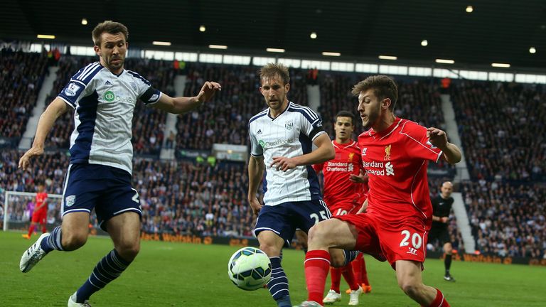 Adam Lallana: Part of Liverpool side frustrated at West Brom