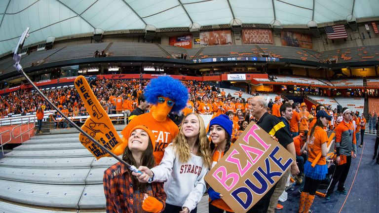 The selfie stick has become a popular way of taking photographs at sporting events