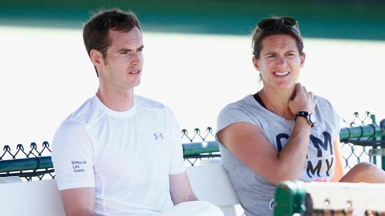Amelie Mauresmo is due to give birth to her first child in August. The former World No. 1 has been coaching Murray since last June.
