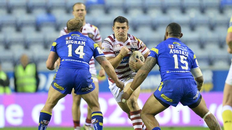 Ben Flower runs into a tackle on his return to action