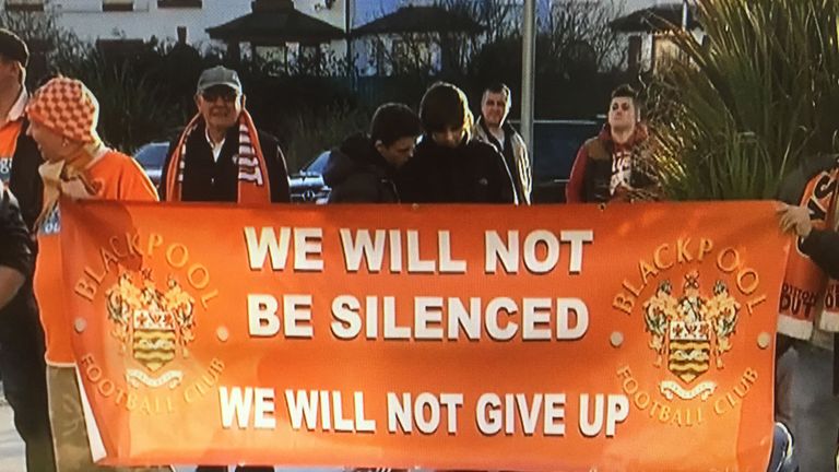 Blackpool fans have been protesting against Karl Oyston since pre-season