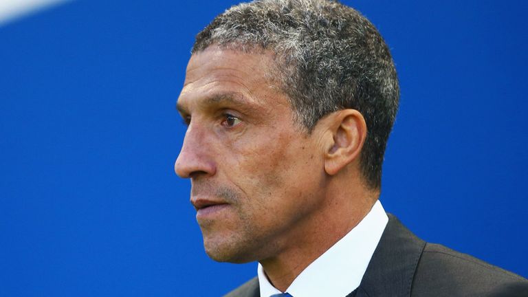 Chris Hughton manager of Brighton and Hove Albion