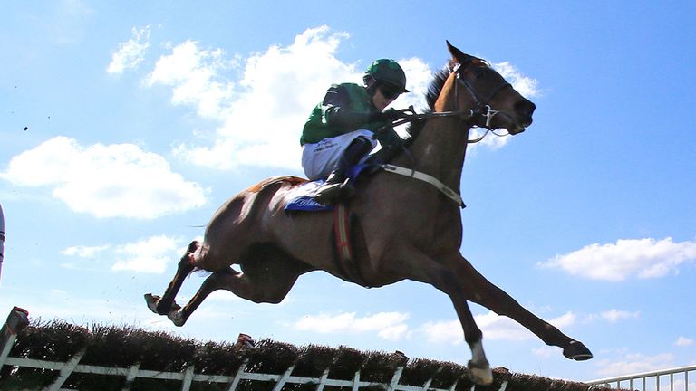 Buiseness Sivola ridden by Paul Townend jumps the last to win The REA Grimes Property Consultants Hurdle