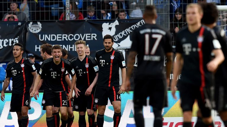 Bayern Munich: Celebrate their second goal