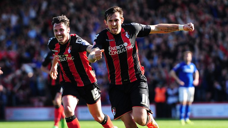 Charlie Daniels celebrates after scoring his side's fourth goal