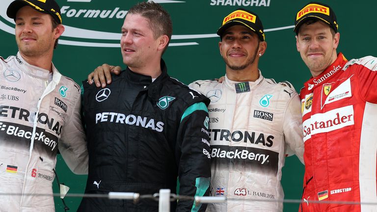 Chinese GP podium