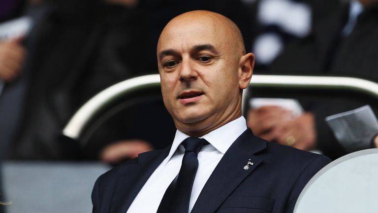 LONDON, ENGLAND - MAY 11:  Tottenham Hotspur Chairman Daniel Levy looks on before the Barclays Premier League match between Tottenham Hotspur and Aston Vil