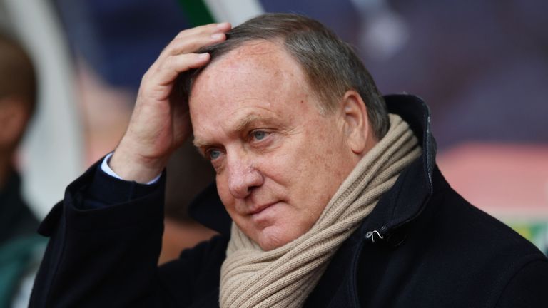 Manager Dick Advocaat of Sunderland looks on during the Barclays Premier League match between Stoke City and Sunderland