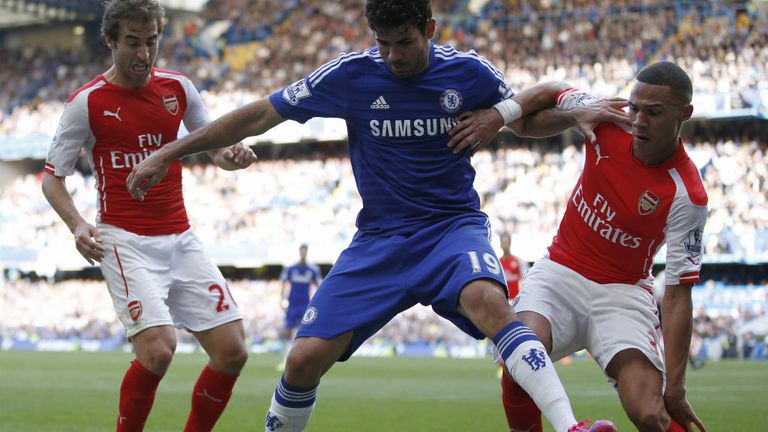 Diego Costa scored one of Chelsea's two goals when they beat Arsenal back in October