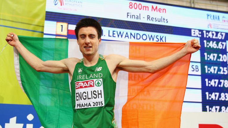 Mark English: Pipped by Poland's Marcin Lewandowski for gold in Prague in March