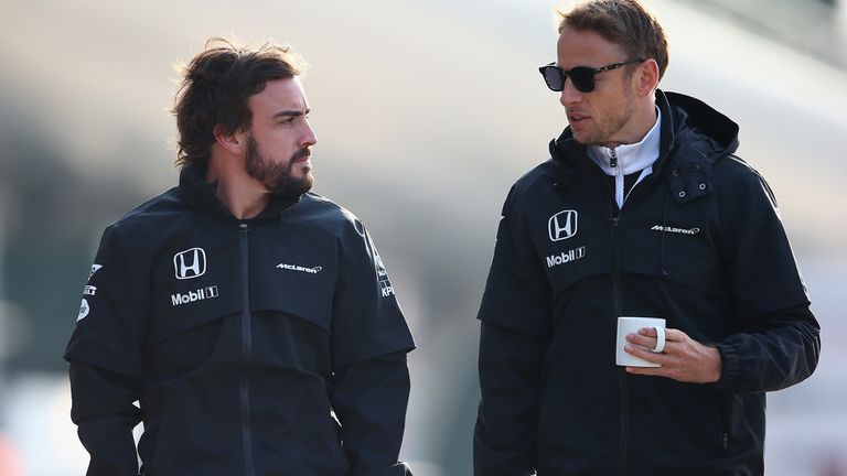 Fernando Alonso and Jenson Button