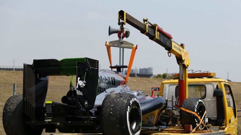 Fernando Alonso: Stopped on his first lap