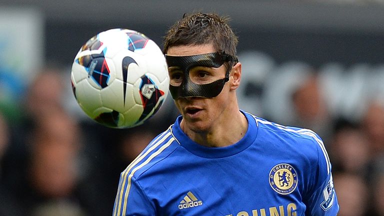 Chelsea's Spanish striker Fernando Torres controls the ball during the English Premier League football match between Liverpool and Chelsea at the Anfield s